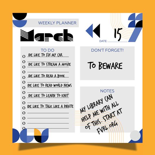 fvrl's tweet photo. We've got your back. Ask us how we can help with your to-do list. #FVRLibraries #ilovelibraries #librariesareawesome #librariesheretohelp https://t.co/vUnQsjlwWG