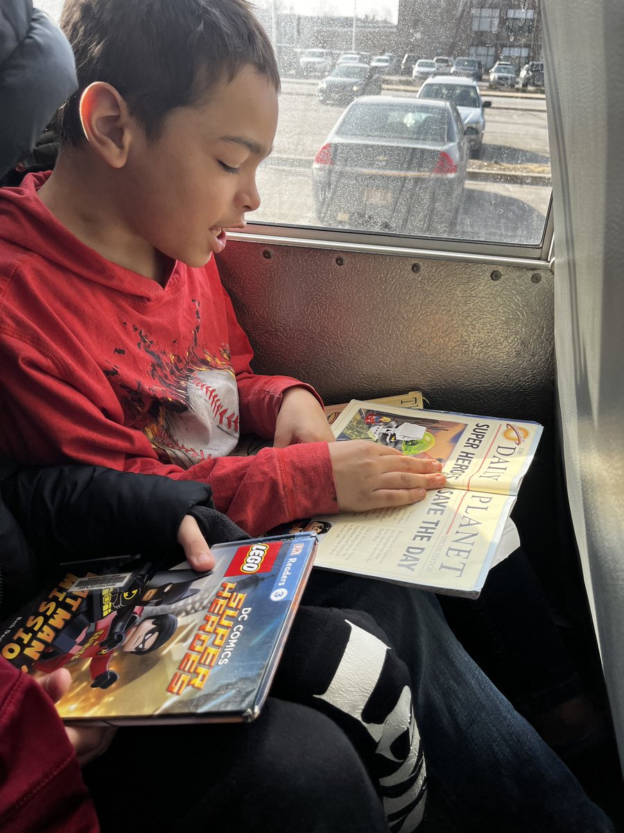JordanFink24's tweet photo. Such a fun morning at the @waukeshalibrary 📚 These readers were so excited about their books they didn’t even make it back to school before they started reading!! (also the bus is basically as exciting as a roller coaster! ❤️😂) https://t.co/oQd71TXeSG