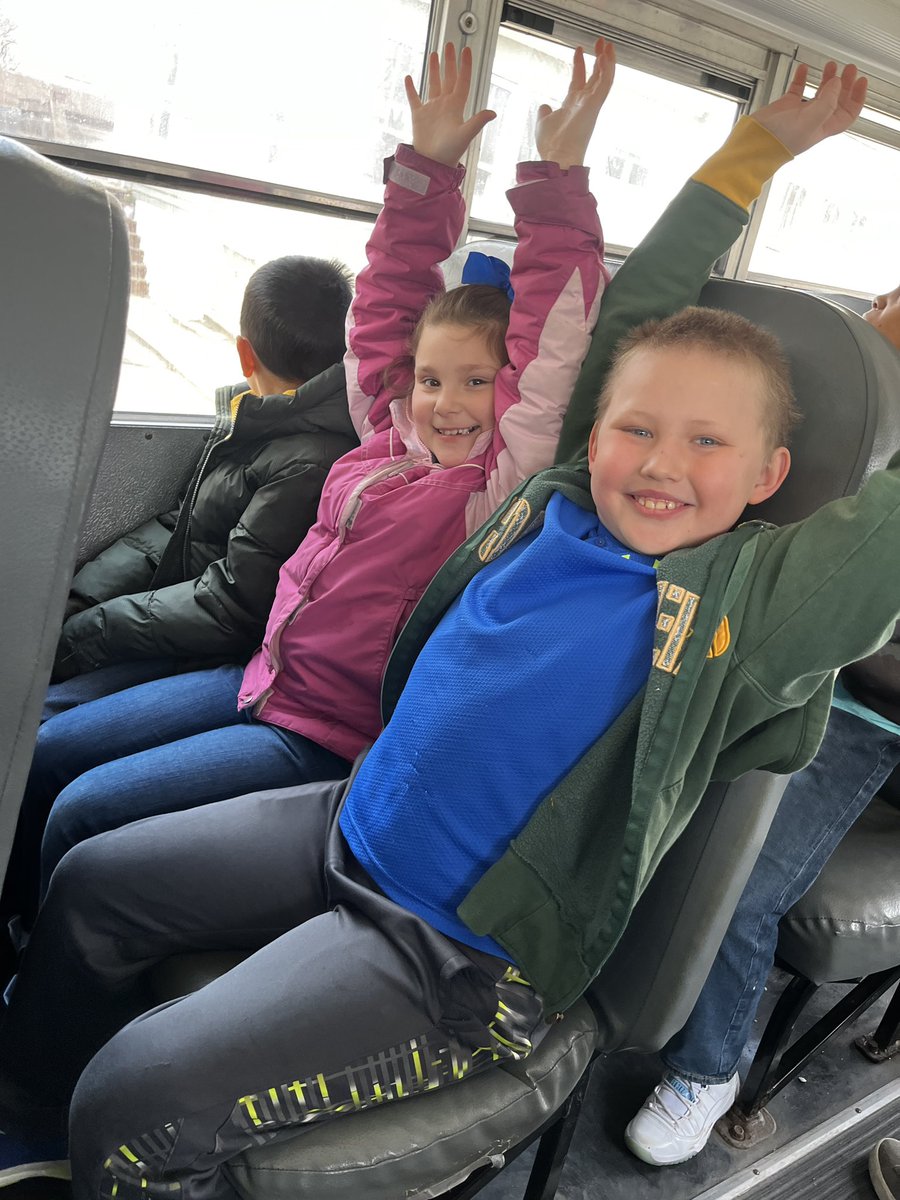 JordanFink24's tweet photo. Such a fun morning at the @waukeshalibrary 📚 These readers were so excited about their books they didn’t even make it back to school before they started reading!! (also the bus is basically as exciting as a roller coaster! ❤️😂) https://t.co/oQd71TXeSG