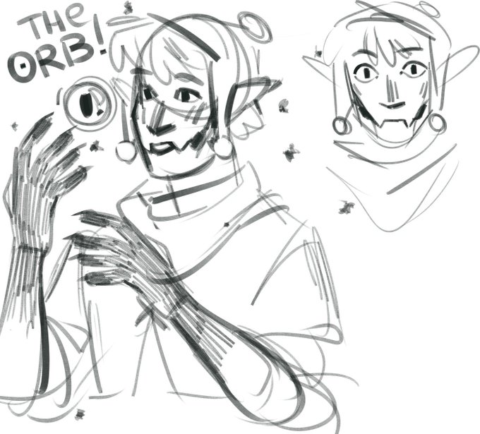 Some enderman dude and his orb 