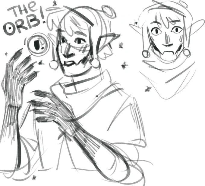 Some enderman dude and his orb 
