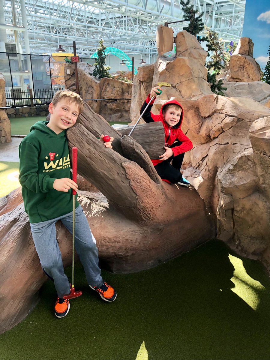 CoachPhill's tweet photo. Fun day at the @mallofamerica with Conman and the Iceman! We got some rides in, mini-golf, and ice cream. Smiles all around! We missed @shanny23. #GuysDay #TuesdayVibes https://t.co/FP0TGns4bA