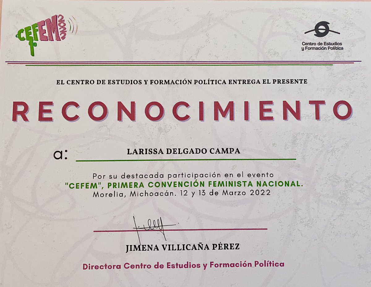 LaryDelg's tweet photo. Un gusto formar parte de la 1ª Convención Feminista en México 💜✨ 
Que alegría compartir espacios con mujeres tan fregonas, tan trabajadoras, tan congruentes, mujeres de causa 👊🏼💚 TODAS, tienen mi total admiración 🙌🏽
Chicas, Gracias por hacer esto posible, Gracias @CEFMichoacan https://t.co/pPexk3TxFg