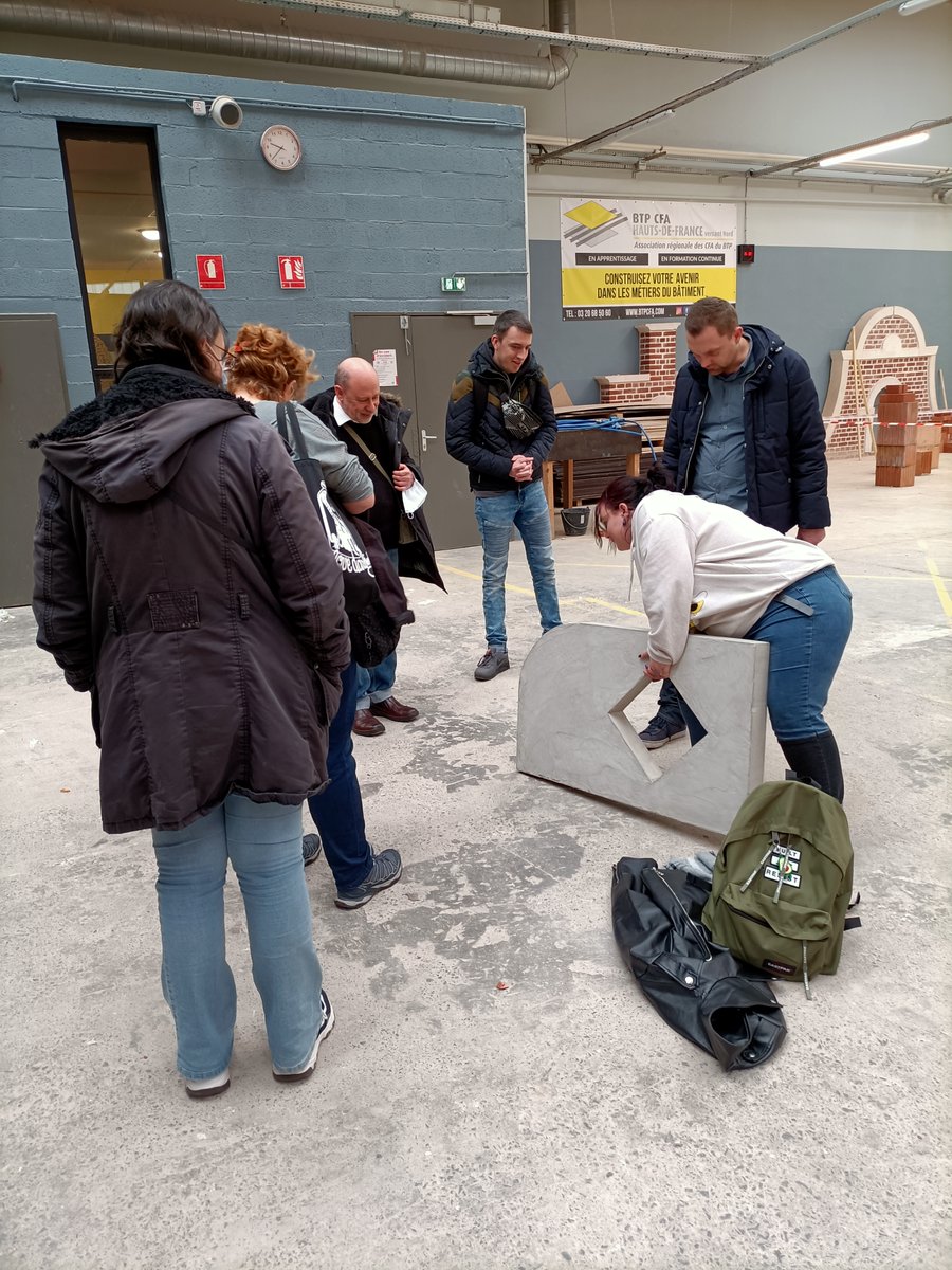 📢Bâti'girls, l'aventure continue 
Aujourd'hui, visite complète du CFA BTP de Roubaix avec trois de nos girls et d'Olivier venu nous rejoindre. Merci à Emilie pour sa disponibilité et ses explications 👍👏
btpcfa.com/centres-de-for…
<a href="/thorel_karine/">Karine Thorel</a> 
<a href="/MSavary_PE/">Murielle Savary</a> 
<a href="/SeverineDelong/">Delong Severine</a>