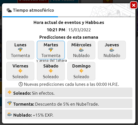 HabboTemplarios's tweet photo. ¡La semana pinta con bastante tormenta (y arena del Sahara), pero el finde será soleado!☁️
#NewHT https://t.co/4ix6gcUlJc