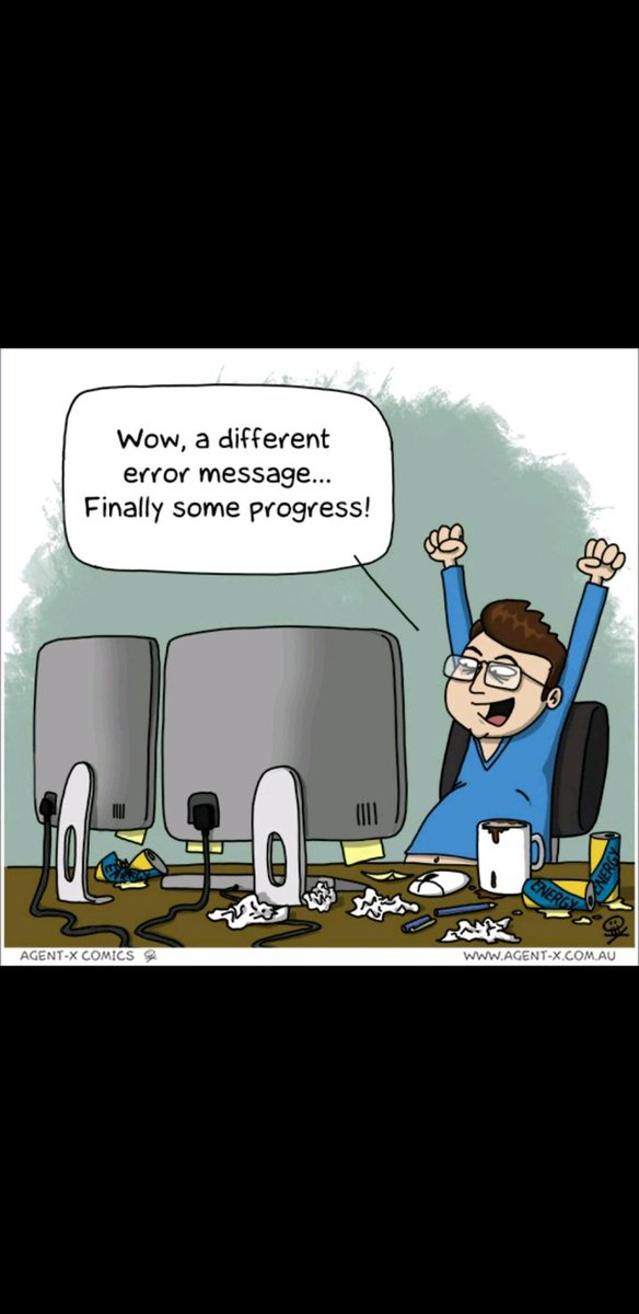 Lindsey_design's tweet image. Lol this remind me someone from work... once he was happy because he got a different #error
#programming