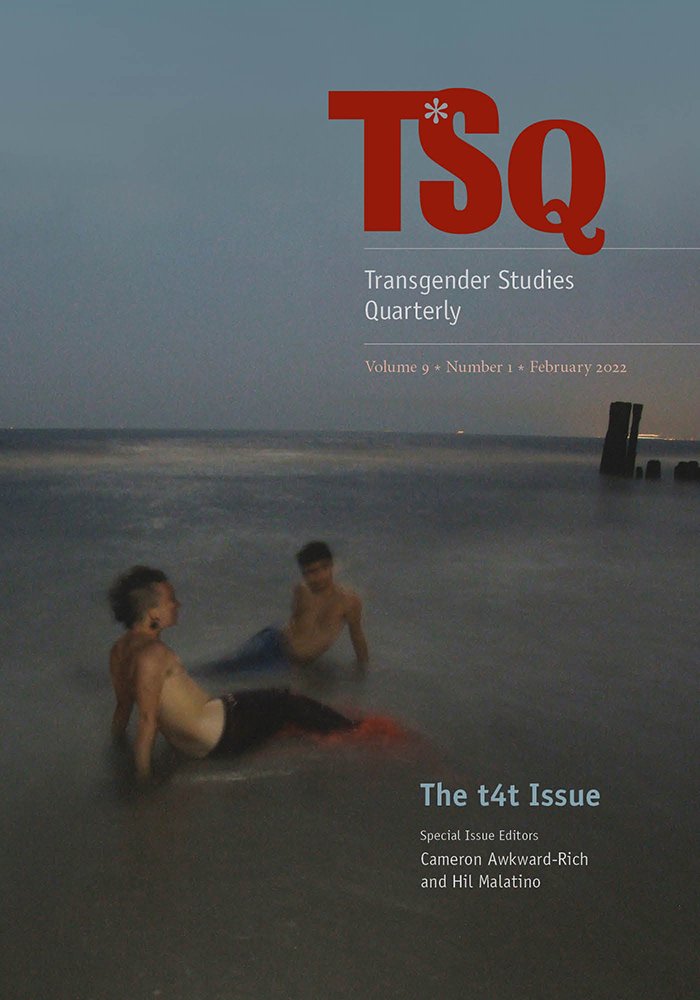 TSQ 9.1, The t4t Issue, edited by <a href="/cawkward_rich/">Cameron Awkward-Rich</a> and @HilMalatino is now available: read.dukeupress.edu/tsq/issue/9/1