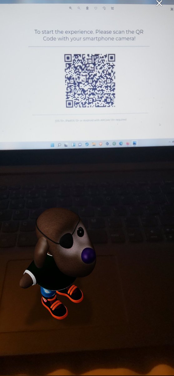 POODLCHAIN's tweet photo. Our $1,000 (50/50) $POODL #Crypto &amp; #augmentedreality #NFTs #Giveaway is here 

USE OUR NFTs!

1. RT &amp; follow us
2. Scan the QR code below to use the #NFT
3. Reply with best/funniest pics of him in your world (max 4 pics per acc) like the one below
4. Community votes in 1 week ! https://t.co/9LR6oSAnsq