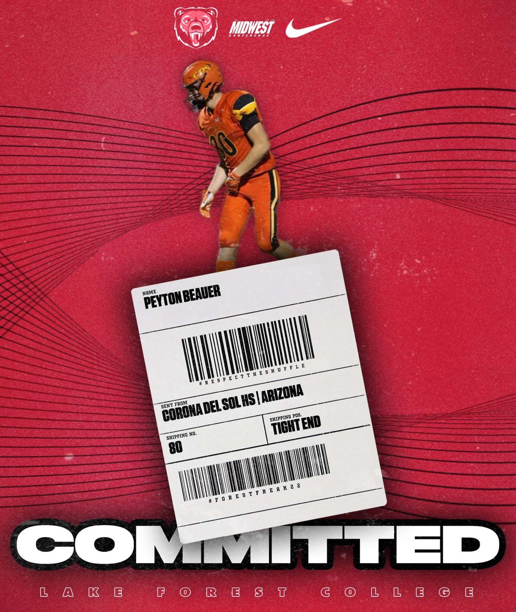 I am happy to announce that I am 100% committed to <a href="/LFCollege/">Lake Forest College</a> <a href="/LFC_FOOTBALL/">Jim Catanzaro</a>