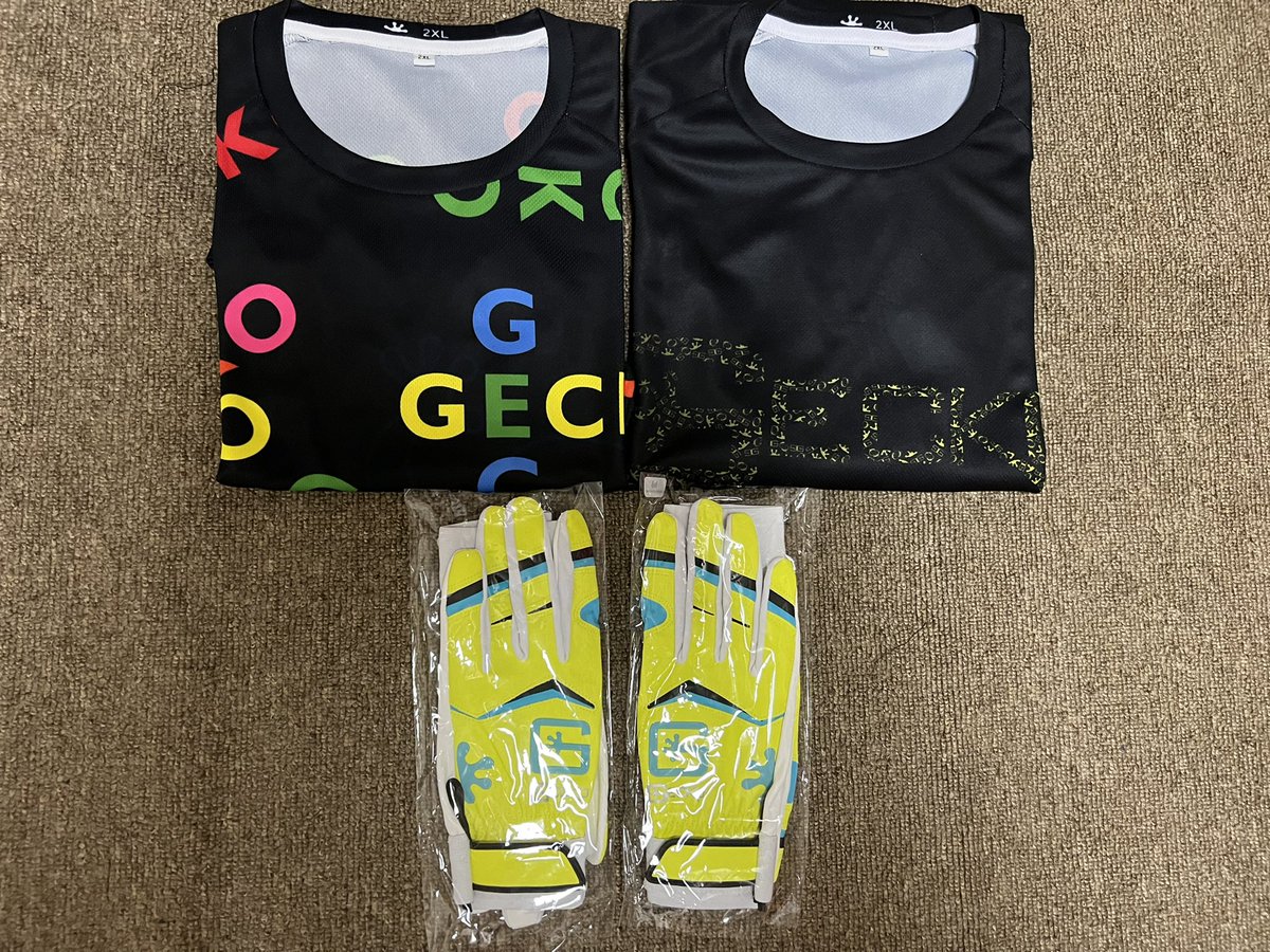 Geckoさんから新作のロンティーと手袋を頂きました🙇‍♂️
お洒落で生地感も最高なのでスポーツ時でも普段着でもどちらでも着れるのが最高です！
これからの季節にピッタリなので皆さんも是非🔥
本当におすすめです😁