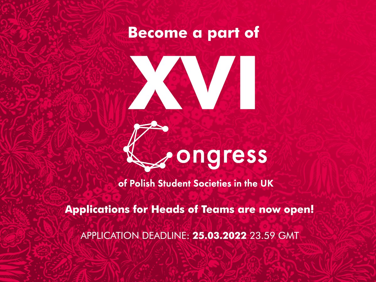 CongressPL's tweet image. Become a part of XVI Congress of Polish Student Societies!


Form: forms.gle/54VSrZ9VxuBWKY… 

Vision: issuu.com/congressofplst…