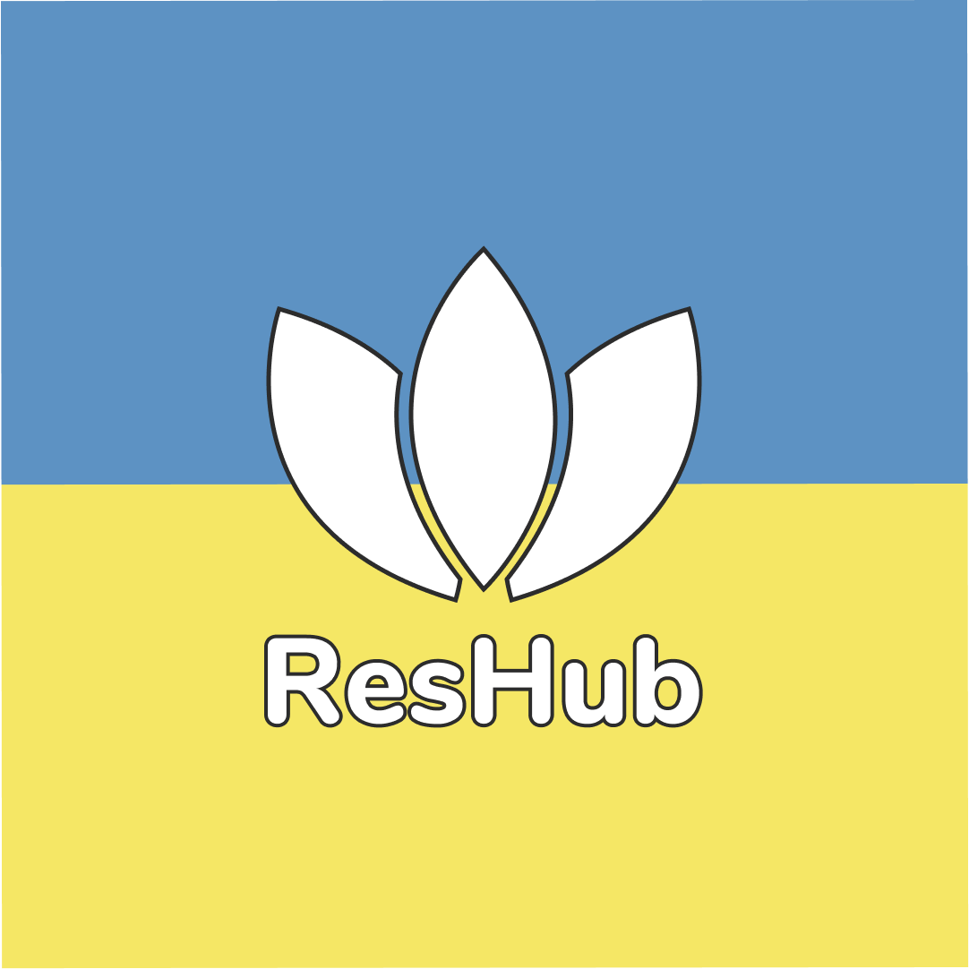 hub_res's tweet image. Our fantastic designer Nina Rashkovska has updated our logo to reflect our continued support for our Ukrainian team mates, their families and all of the people of Ukraine
#loveandrespect #standwithukraine #peacenotwar