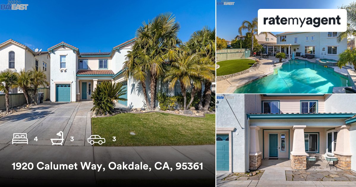 JJxsn's tweet photo. 4 🛏 3 🛀 3 🚘
📍 1920 Calumet Way, Oakdale, CA, 95361

My latest sale on RateMyAgent
https://t.co/V6umTRrxtB https://t.co/wI4pHIQMgx