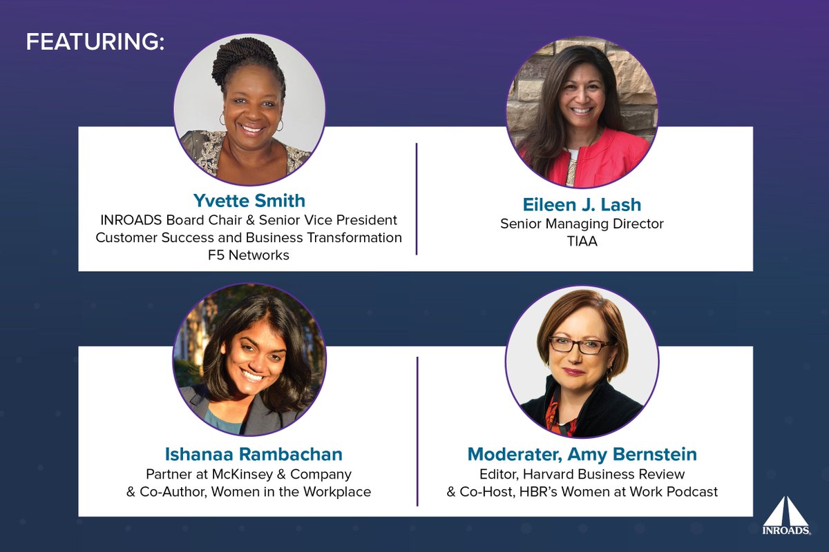 HBR's @asbernstein2185 will join the @INROADS virtual roundtable this Friday, March 18 at 2 p.m. EST in celebration of #WomensHistoryMonth. You won't want to miss this important discussion. Register today: inroads.org/impact-series/