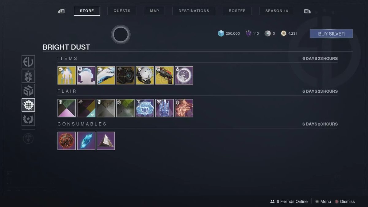 HoldToReset's tweet photo. Here's what's for sale in the Destiny 2 shop after today's weekly reset. https://t.co/ySX3xpHSjT
#Destiny2 #BrightDust #FeaturedItem #Eververse https://t.co/FoGON6i66L
