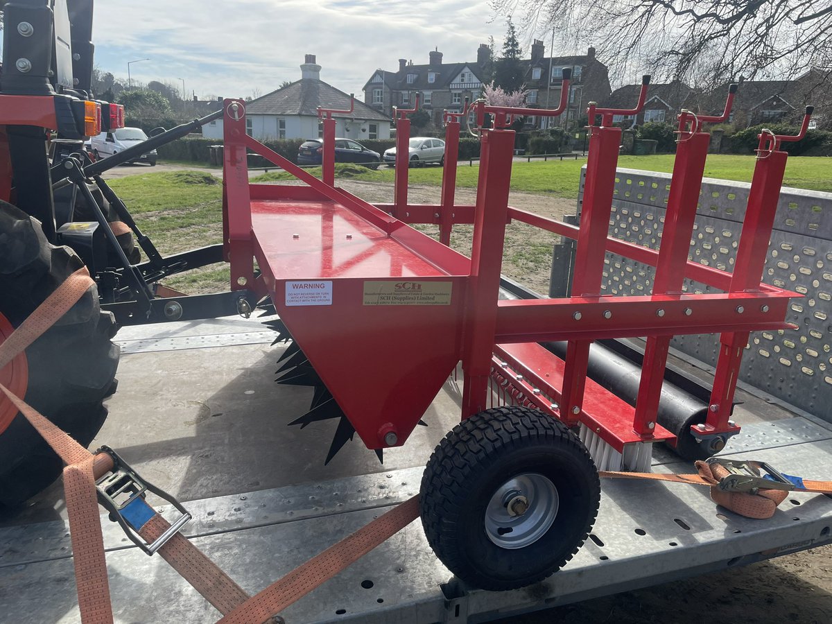 S_Byers91's tweet photo. Thanks to @OLIVERGERRISH1 @PhilTur37698817 @ListerWilderGC @SCHSuppliesLtd for our new bit of equipment. It will be an important multi tool for us to use across our various grass pitches @ksports_1. https://t.co/Dgqmx3UxTV