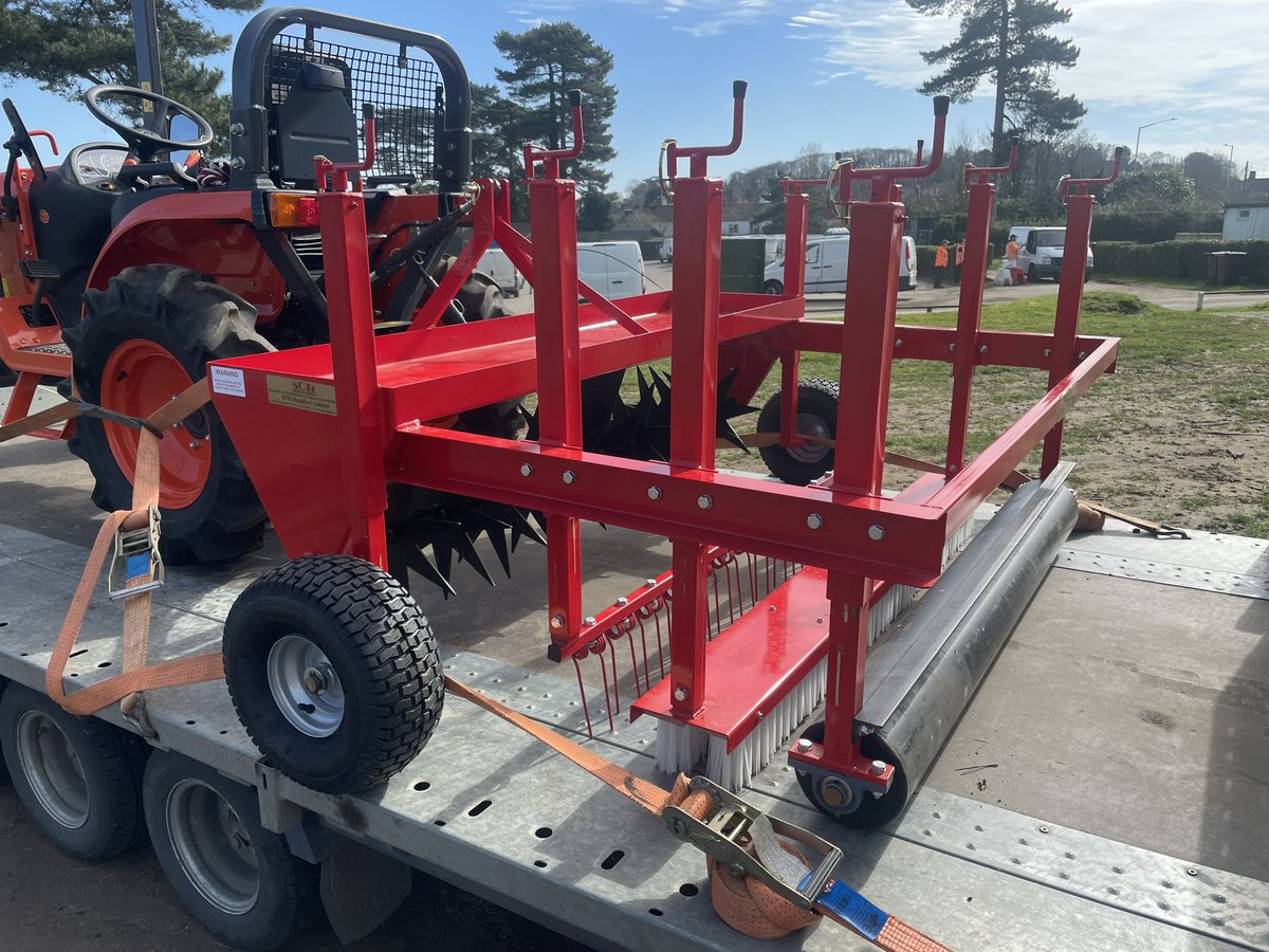 S_Byers91's tweet photo. Thanks to @OLIVERGERRISH1 @PhilTur37698817 @ListerWilderGC @SCHSuppliesLtd for our new bit of equipment. It will be an important multi tool for us to use across our various grass pitches @ksports_1. https://t.co/Dgqmx3UxTV