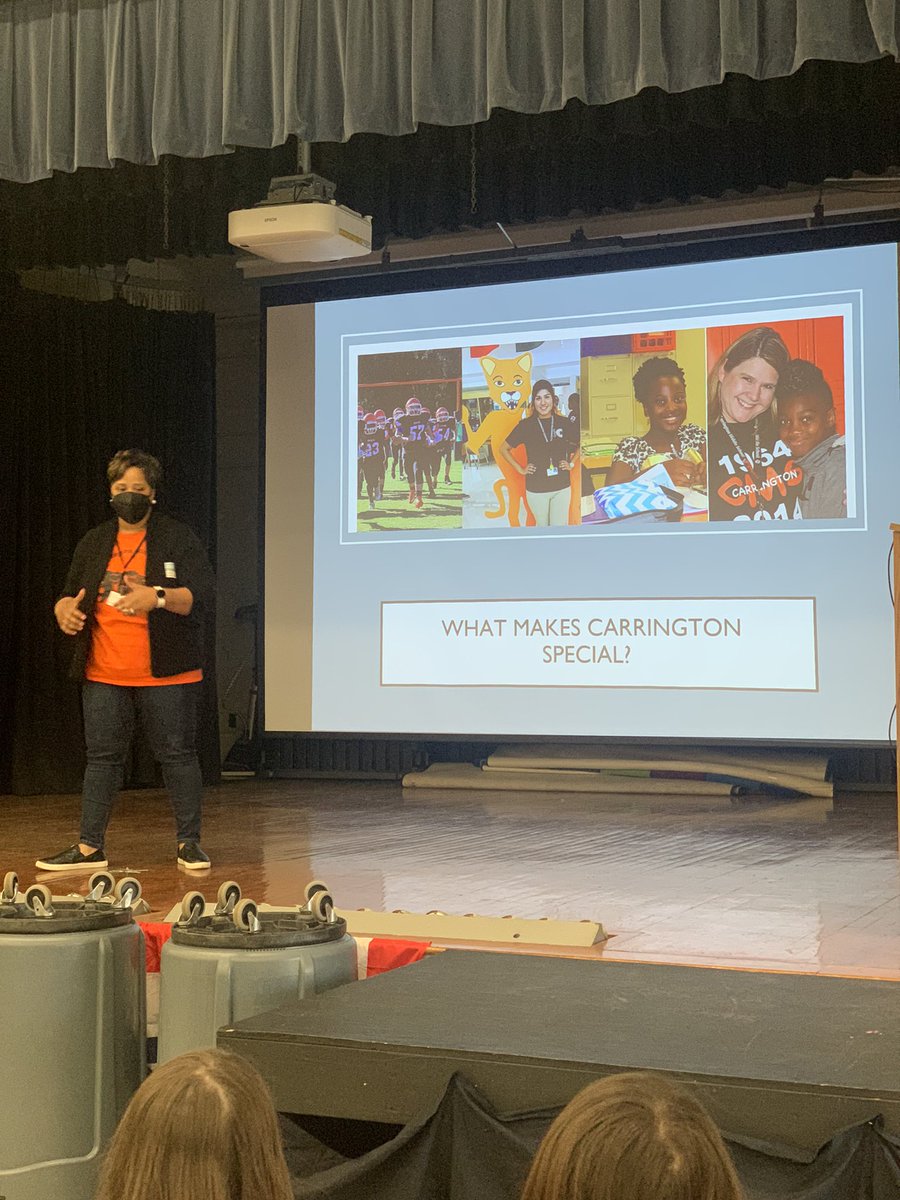 Thanks <a href="/Carrington_DPS/">Carrington Middle School (DPS)</a> for visiting our 5th graders to get them excited about Middle School! Such a reassuring and essential piece of the 5th/6th transition <a href="/MangumExplorers/">Mangum Elementary</a>