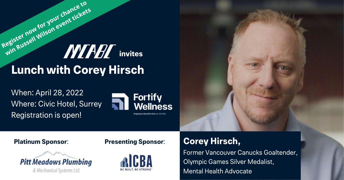 MCABC's tweet photo. 🚨Sign up for the @CoreyHirsch event on April 28th for a chance to win tickets to see Russell Wilson at the @ICBA Gala with the MCABC Board of Directors. Everyone who registers by April 7th will be entered into the draw. #MCABC
Register here: https://t.co/i4uGM1TqgB https://t.co/Doy6ZnLRI3