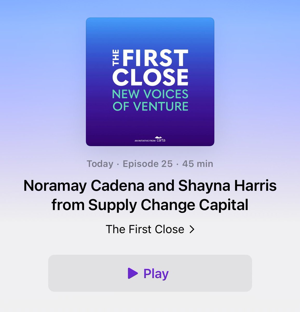 noramayc's tweet photo. In @cartainc’s latest #thefirstclose episode, @mamashayna and I talk about building @SupplyChangeCap as a next gen VC firm focused on the intersection of food, culture, and technology.👂🏽🎧👌🏽🔥❤️ https://t.co/0aKZlTJoc8 https://t.co/ALodPHUVdq