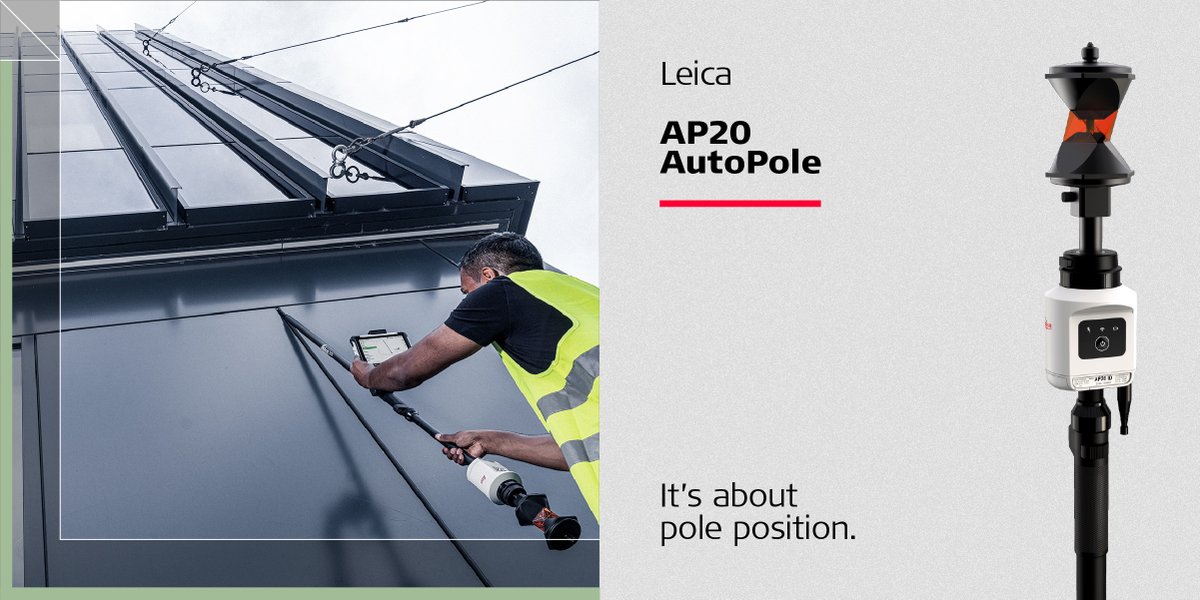 LeicaGeoFR's tweet photo. Innovation Leica AP20 AutoPole : Mesurer des points inaccessibles grâce à la compensation d'inclinaison, qui élimine la nécessité de buller la canne. En savoir plus :
https://t.co/ZMtcwaLXG4
#AutoPole #OublierLaBulle #Topographie #StationTotale #Géomètre #PureSurveying https://t.co/4rHsSNdsUj