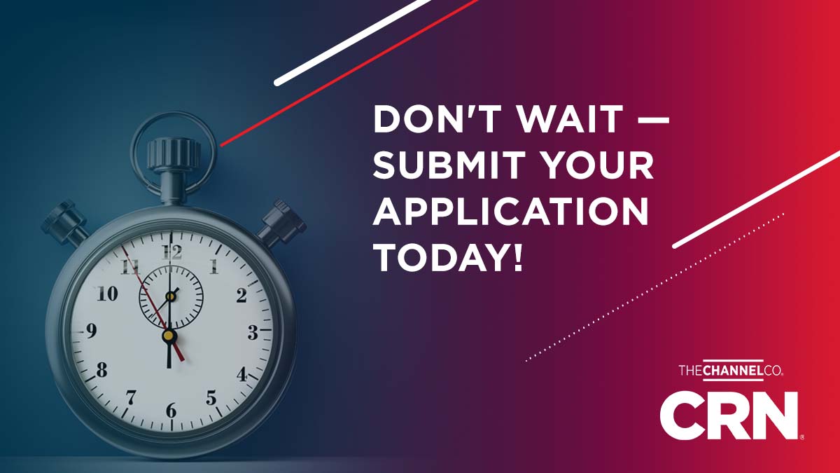 Be recognized as a leading #SolutionProvider by applying for <a href="/CRN/">CRN</a>’s 2022 SP 500 and Fast Growth 150 Lists today❗

But applications are due THIS Friday, March 18th, so don't wait, apply now❗ okt.to/iqISdk 

#CRNSP500 #CRNFG150 #SolutionProviders