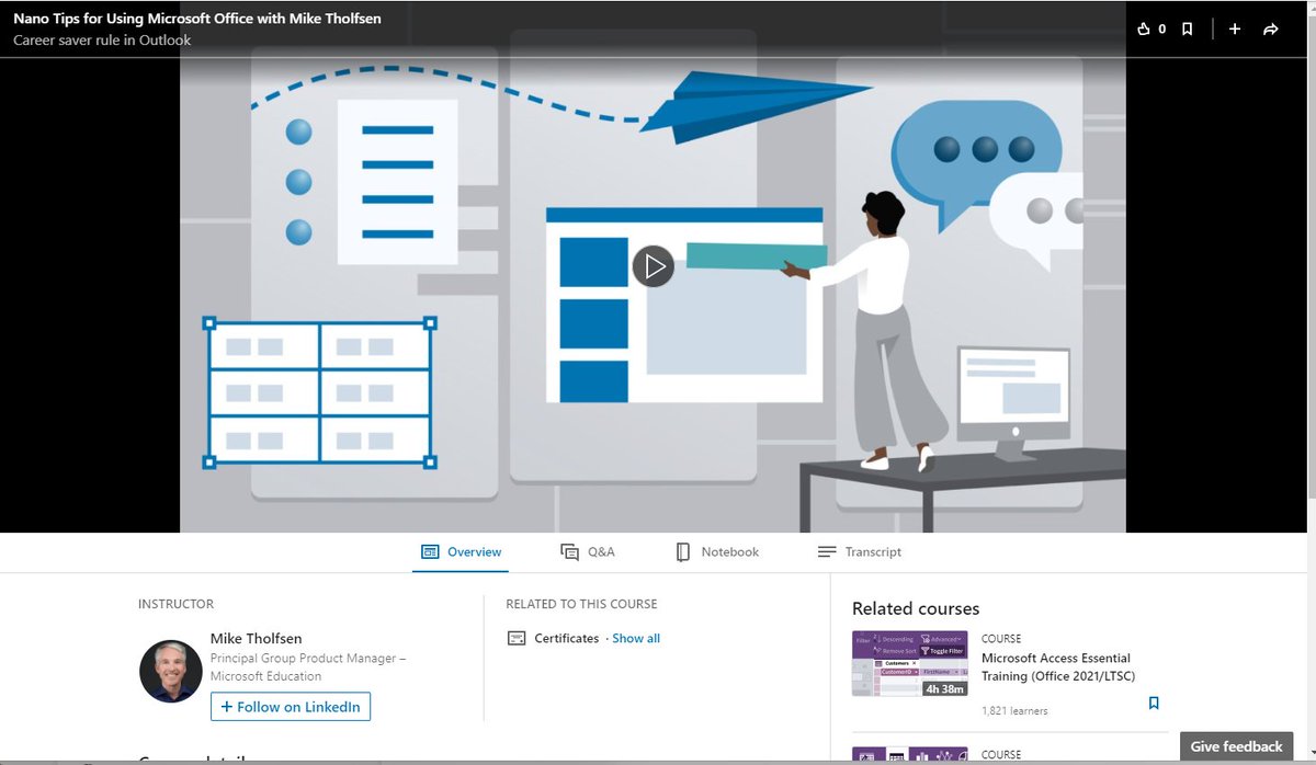 I've partnered with LinkedIn Learning on a new concept called "Nanolearning" - short, on-demand content. I created a short course of 20 tips for using Microsoft Office, each less than < 1 minute ⌚  

Course 👉 linkedin.com/learning/nano-… 

#EdTech #MIEExpert #MicrosoftEDU <a href="/LinkedIn/">LinkedIn</a>
