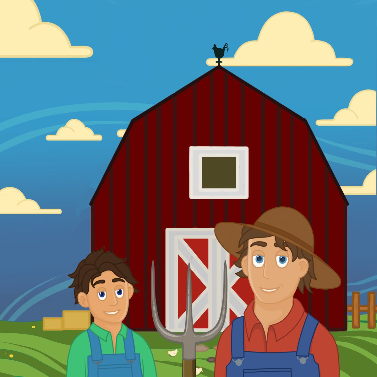 Hey family! We hope everyone is having a great day ☺️ 

This is Harold (right) and Harry (left) they are the gentleman building our beautiful barn for all of us 👾

What better team to have other than a father and his son? #buildingWeb3
