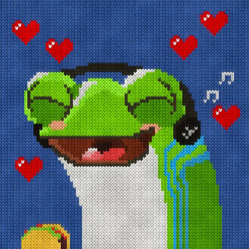 Colel23NFT's tweet photo. New pick up/ PFP @AlgoKnitter 🐸🌮🎶❤️‍🔥 https://t.co/z7VM3FaoF1
