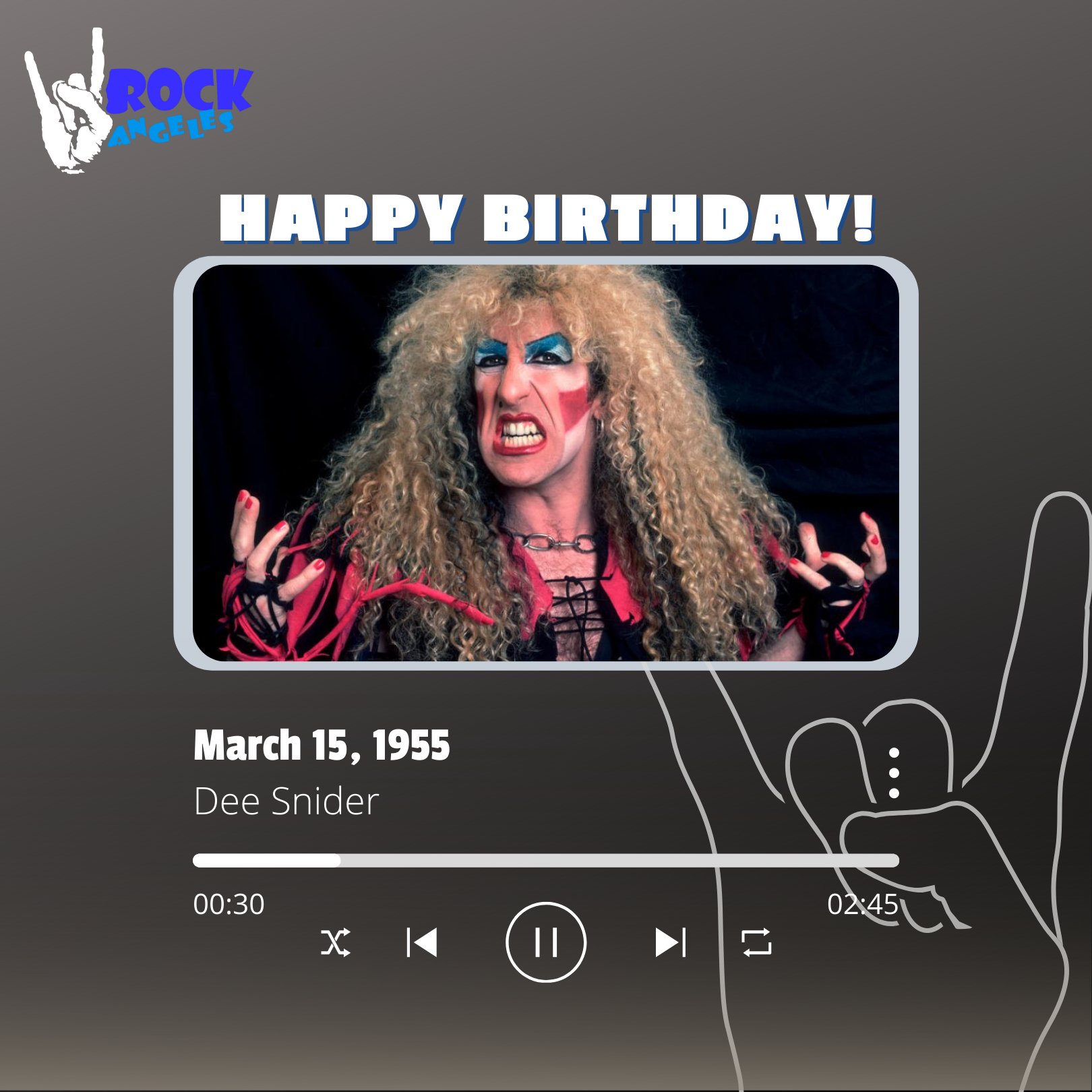 Happy Birthday to the one and only, our favorite Twisted Sister, Dee Snider! 