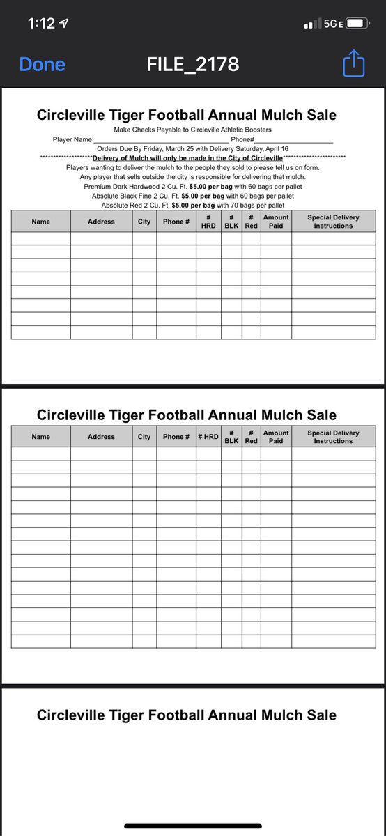 Coach_Evans35's tweet photo. It’s that time of year.  If your ready for spring time and your mulch please contact anyone in the football program and order yours today! https://t.co/c7sgKNbCFt