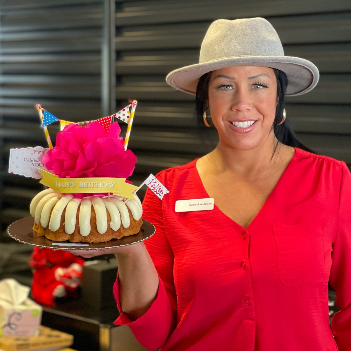Wishing the happiest birthday to our gal, Kellie!
Thanks for being a great team player and giving the best experiences to our enthusiasts. 
@luvnporsche
@nothingbundtcakes
#Porsche #CardinaleWay #Bakersfield #Birthday #bundtcake #NothinBundtCakes #salesperson #bestwishes