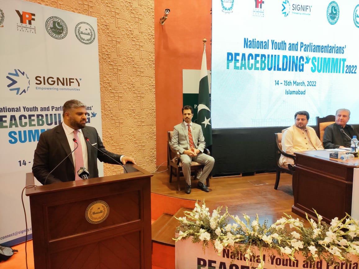 DAIGlobal's tweet photo. DAI Azm-e-Pakistan project in collaboration with @SignifyEC &amp; @ypfpakistan arranged a first National Youth &amp; Parliamentarians summit on #PeaceBuilding at @PIPS_GOV. @PresOfPakistan @ArifAlvi graced the event along with President Young Parliamentarians Forum @ZainHQ https://t.co/cA2jw6LfQK