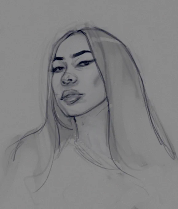 the sketch                           the final 