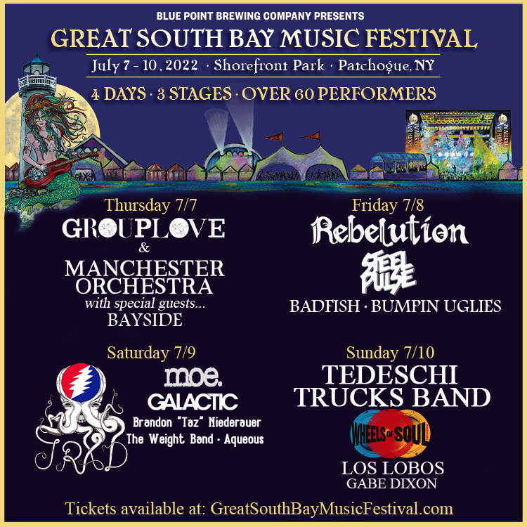 NiederauerMusic's tweet photo. Full lineup drop from Great South Bay Music Festival ⚡ See you Saturday, July 9 at Shorefront Park! 

Tickets available now at https://t.co/TJhAcoxL9w https://t.co/9Um7FrrRm4