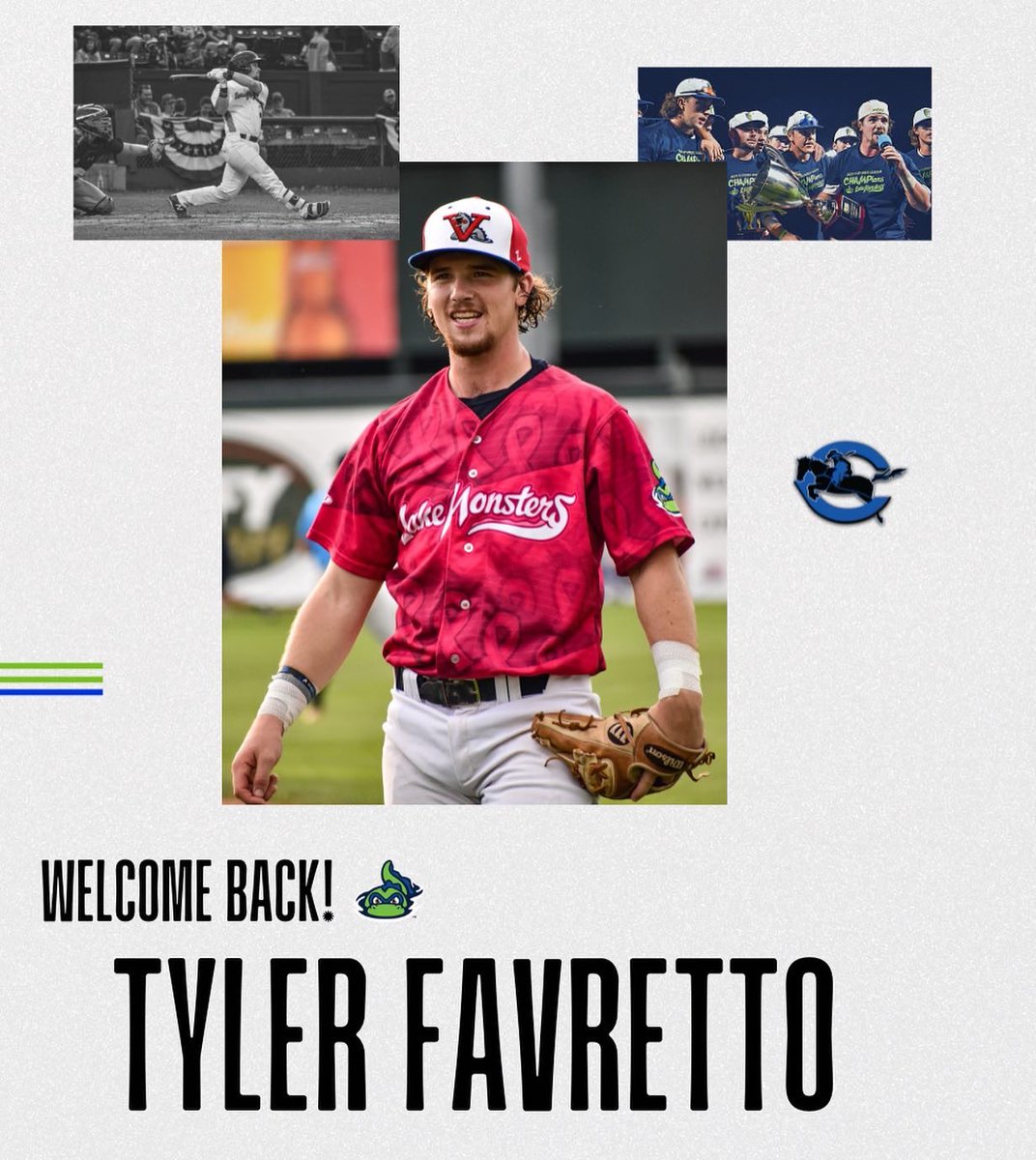 Our final returnee to announce is catcher/infielder <a href="/FavrettoTyler/">tyler_favretto</a>, who hit .256 (10-for-39) over his final 16 games with the ‘21 Lake Monsters and finished tied for 3rd on the team with 22 walks overall. Tyler returns this summer after  his first season <a href="/CrowderCollege/">Crowder College</a>! 🏆
