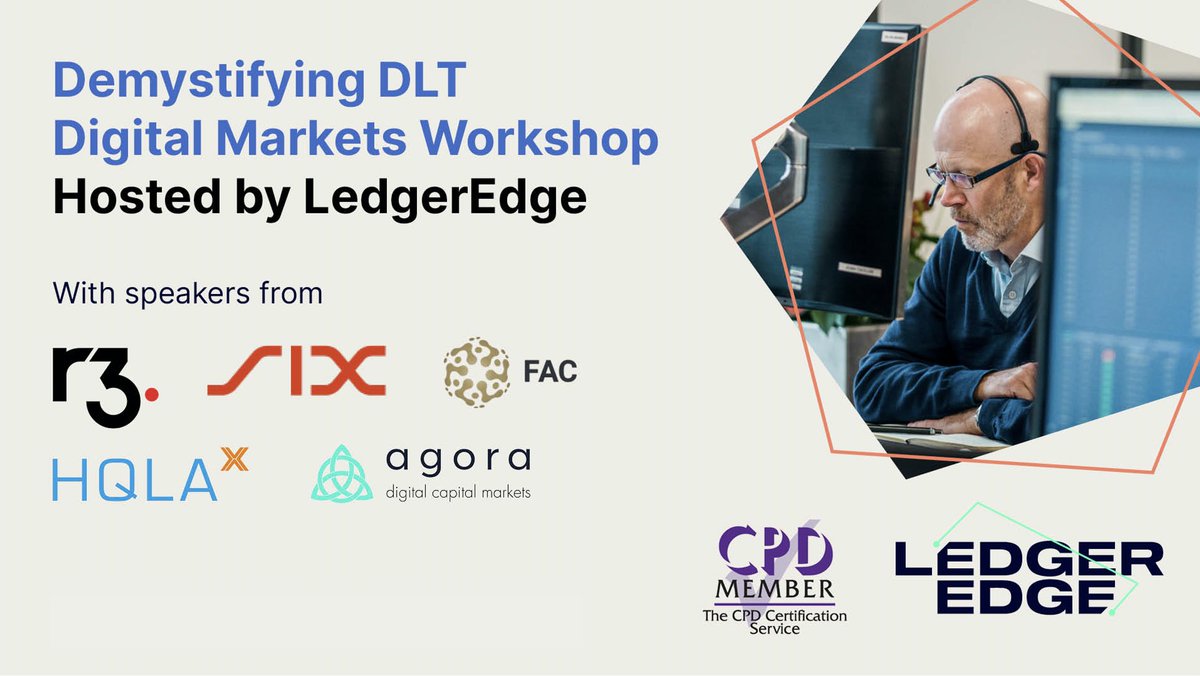 _LedgerEdge_'s tweet image. A huge thank you to our speakers from @agoradcmHQ, @FacFunds, #HQLAX, @SDX_global and @inside_R3 who gave us a rich insight today into the applications of distributed ledger technology that are already at work transforming the market. Look out for future events! #GainTheEdge #DLT