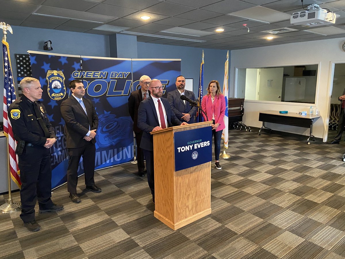 Mayor Genrich (@mayorofgreenbay) on Twitter photo Happy to join .<a href="/GovEvers/">Governor Tony Evers</a> .<a href="/WisDOJ/">Attorney General Josh Kaul</a> .@RepKristina Chairman Hill of the <a href="/OneidaNationWI/">Oneida Nation</a> and Chief Davis of <a href="/GBPolice/">Green Bay Police</a> to announce nearly $400,000 in public safety to address crime in a holistic ways that leaves us safer in the long run. Investment is key to community improvement. Happy to join .<a href="/GovEvers/">Governor Tony Evers</a> .<a href="/WisDOJ/">Attorney General Josh Kaul</a> .@RepKristina Chairman Hill of the <a href="/OneidaNationWI/">Oneida Nation</a> and Chief Davis of <a href="/GBPolice/">Green Bay Police</a> to announce nearly $400,000 in public safety to address crime in a holistic ways that leaves us safer in the long run. Investment is key to community improvement.