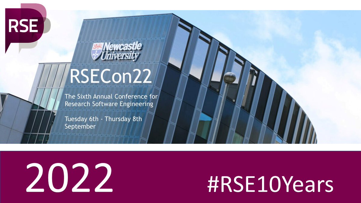 In 2022 we have > 30 RSE groups in the UK, and many more internationally.  Regional RSE networks are forming &amp; gaining strength.  

There are over 3000 people on the RSE slack channel &amp; 550 members of the RSE Society.  

🎉RSECon22 will be in Newcastle in Sept!!
 
#RSE10Years