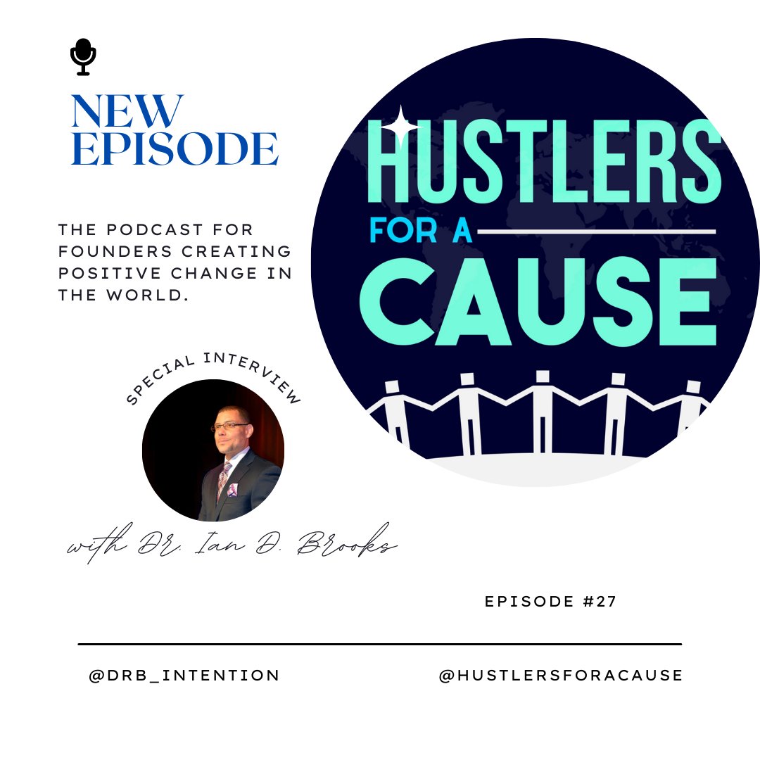 DrB_Intention's tweet photo. Excited to share another podcast episode for growth oriented entrepreneurs and executives who create positive change in the world - Hustlers for a Cause with Shawn Souto! Take a listen

https://t.co/X3MwDtozYF https://t.co/ONjT1EaykE
