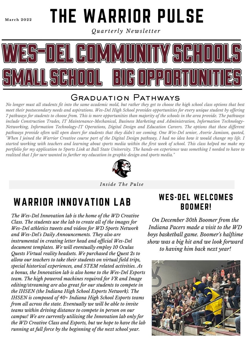 Wes-Del Community Schools tweet media