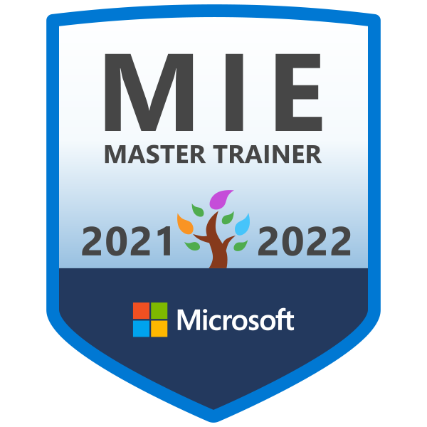 ProfStefanovic's tweet photo. Proud to be awarded the Microsoft Innovative Educator (MIE) Master Trainer status for the 2021-2022, by the @MicrosoftEDU.
#miefellow #mieexpert #mastertrainer #education https://t.co/SBAQIShzNN