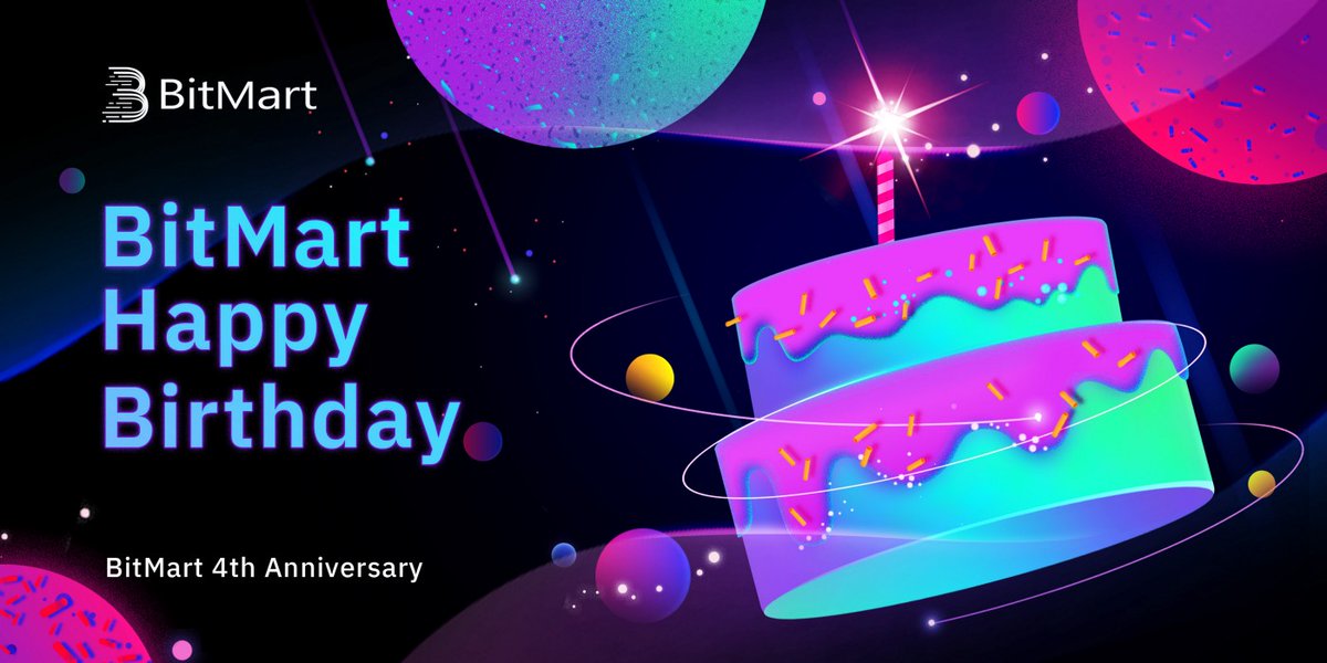 FyzulKibria's tweet photo. 🎂🍮🎂“Happy Birthday BitMart”🎂🍮🎂

 I am so glad to celebrate🥂 of #BitMart4years  
Wish you all the best.... https://t.co/uyAFaoBtgV