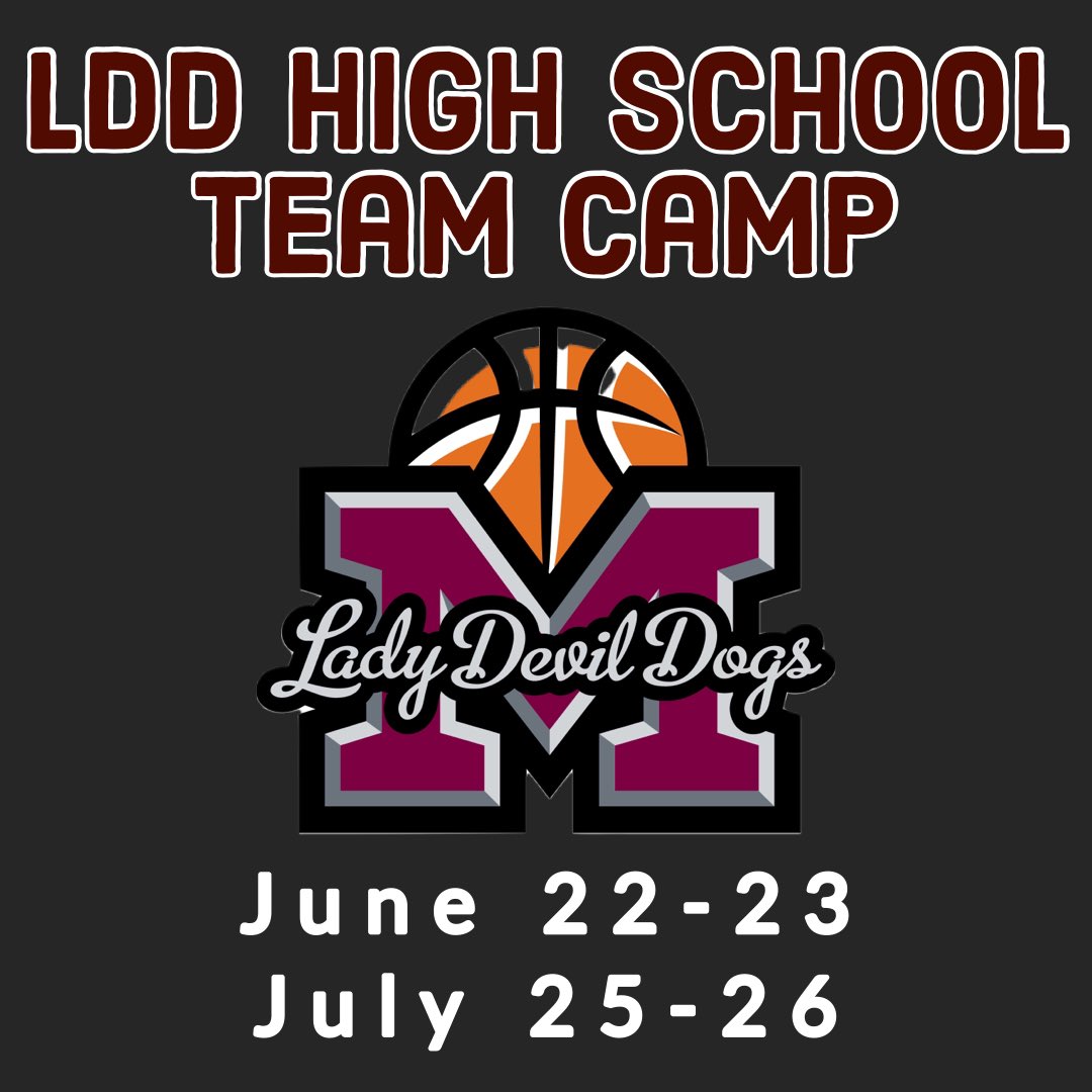 ladydevildogs's tweet photo. LDD will be hosting a high school team camp on June 22-23 and again on July 25-26. Team are guaranteed 7-8 games in two days. JV teams are also welcome. If interested please contact Coach Carin McNabb. https://t.co/Ik1O39wYjA