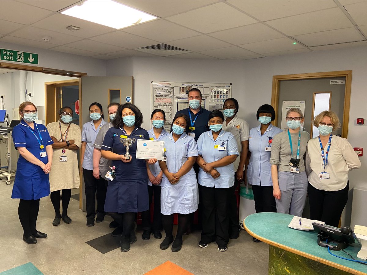 _tracey82's tweet photo. Congratulations to Todd ward. Ward of the year for their hard work improving hydration for their patients @KingsCollegeNHS #NutritionAndHydrationWeek https://t.co/Er9EDMENU9