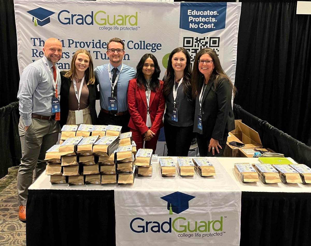GradGuard's tweet photo. GradGuard is excited to be at the Transact 360 Conference in Phoenix for the next few days!
Stop by our booth for some local gourmet popcorn and GradGuard stickers!
#T360PHX #CollegeLifeProtected https://t.co/6ovGqOgmui