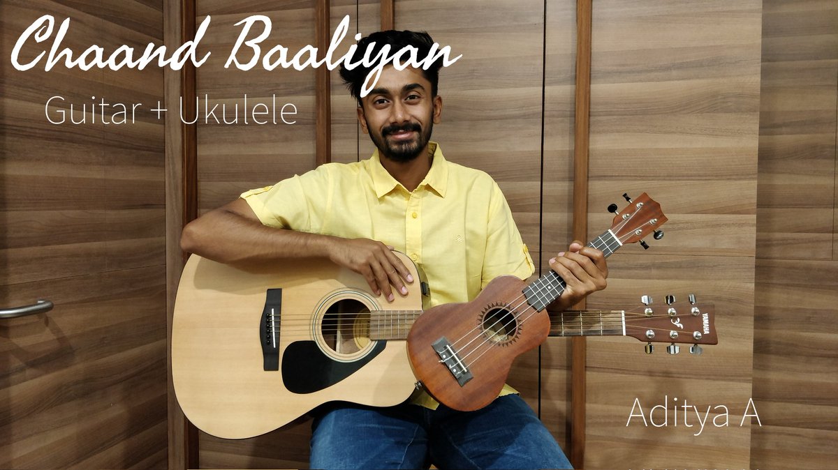 kushi51a's tweet photo. Check out my new video on YouTube!!

Guitar + Ukulele Cover &amp; Lesson
(Finger picking &amp; Chords)

Chaand Baaliyan; Aditya A

https://t.co/B53kJ2IiI5 https://t.co/jeT4qG7PAY