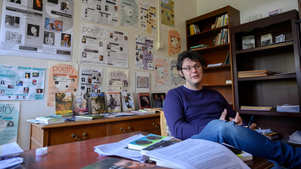 "In the Middle of War, He is Asking for Poems" —  Ukrainian native and professor of poetry <a href="/ilya_poet/">Ilya Kaminsky</a> discusses war, #poetry, and the fate of #Ukraine’s writers and translators in a recent <a href="/NYTimesOpEd/">New York Times Op Ed</a> piece: b.gatech.edu/3Ie3BDC