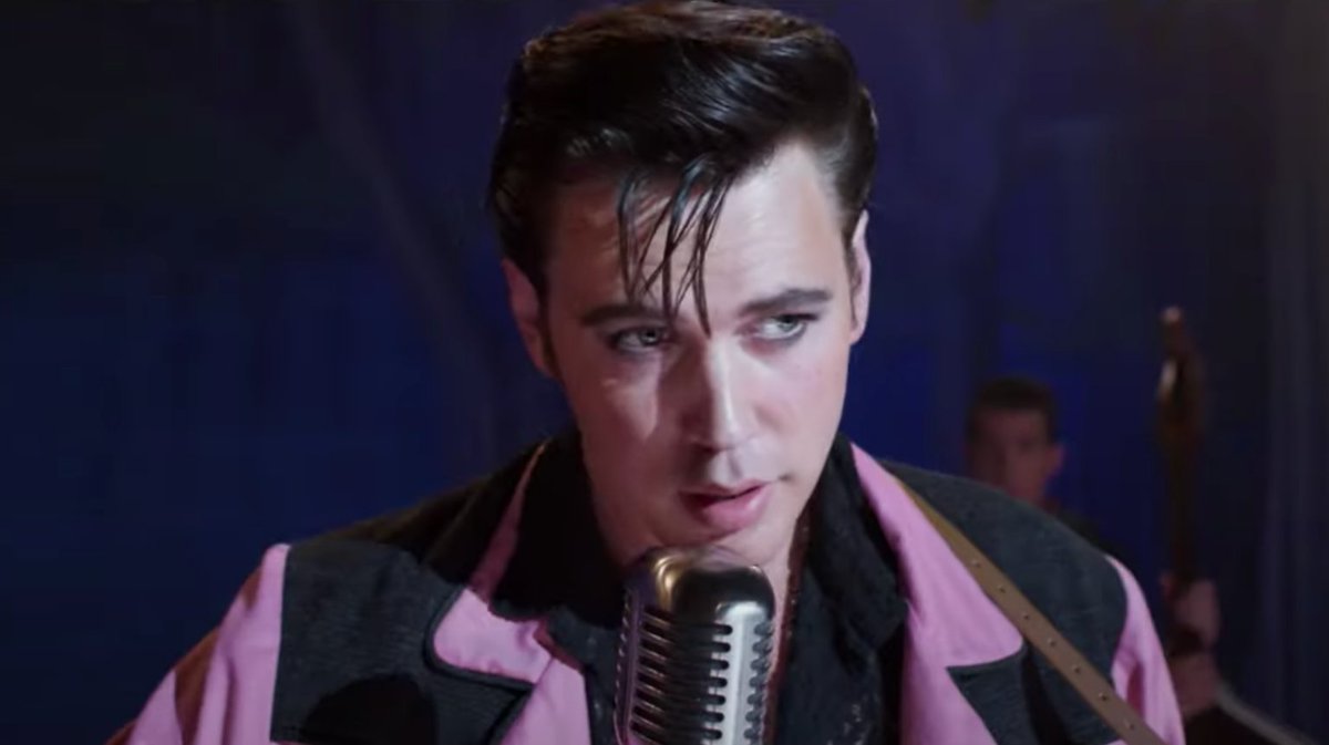 IndieWire's tweet photo. Baz Luhrmann's Elvis Presley biopic starring Austin Butler is set to world-premiere at the Cannes Film Festival this year before opening June 24 from Warner Bros. Watch the trailer here: https://t.co/13C22KJuV2 https://t.co/p3EUIbERRI