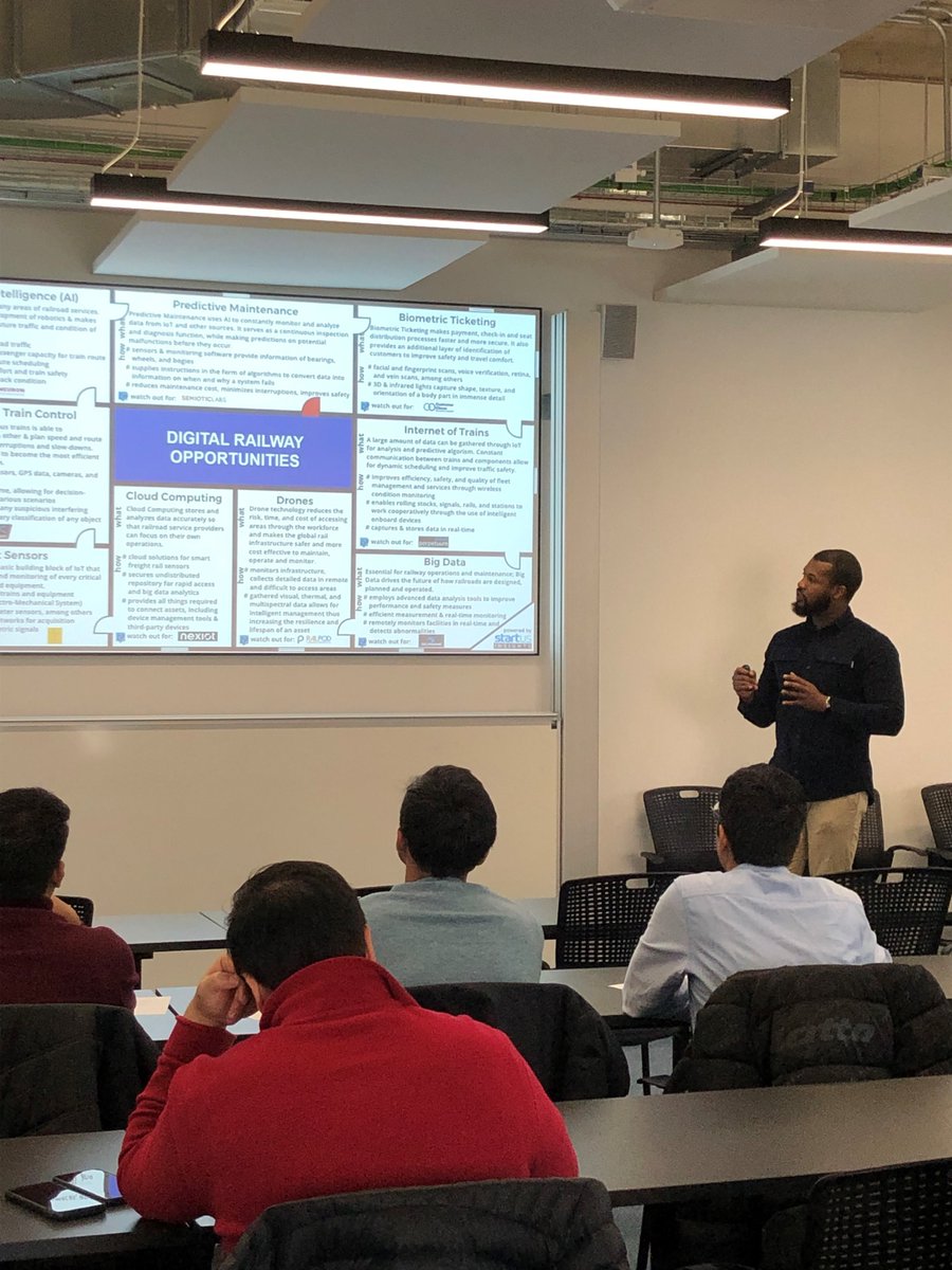 DIGI-RAIL (@digi_rail) on Twitter photo Today's Masterclass in Sensing and Sensor Integration, our own <a href="/DaboAlamin/">Al-Amin Dabo</a> explaining the various Digital Railway opportunities! Today's Masterclass in Sensing and Sensor Integration, our own <a href="/DaboAlamin/">Al-Amin Dabo</a> explaining the various Digital Railway opportunities!